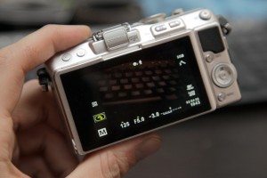 Hmmm, what's the right aperture for shooting a keyboard...