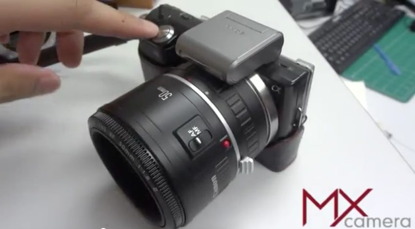 Sony NEX with Canon EF lens