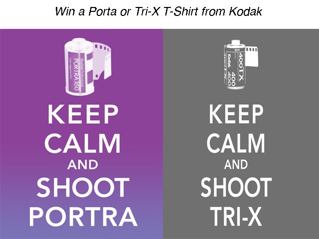 And the Winners of The “Keep Calm and Shoot Tri-X/Portra” T-Shirts Are…