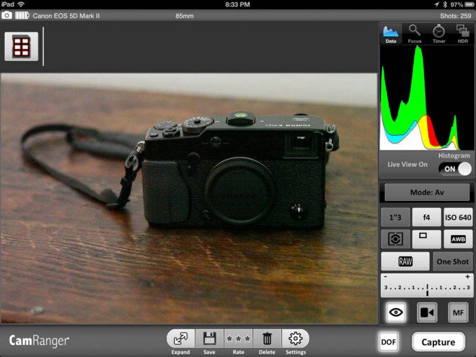 Built-in Depth of Field preview is also nice (provided you have enough light on your subject)