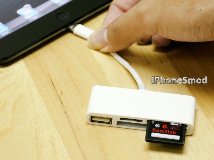 iPhone5mod All-in-One iPad Lightning Card Reader