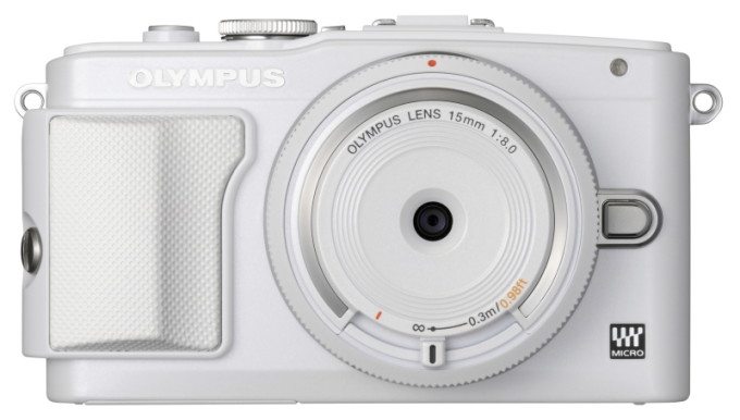 Olympus E-PL6 white + BCL-1580 white