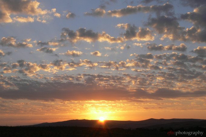 Early morning light: sunrise over Central Anatolia