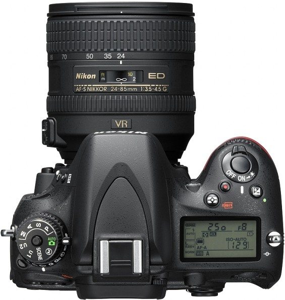 Nikon D610 Top