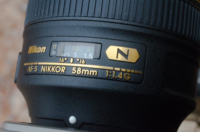 Nikon AF-S NIKKOR 58mm f/1.4G Lens  GServo-20131231-0039-2