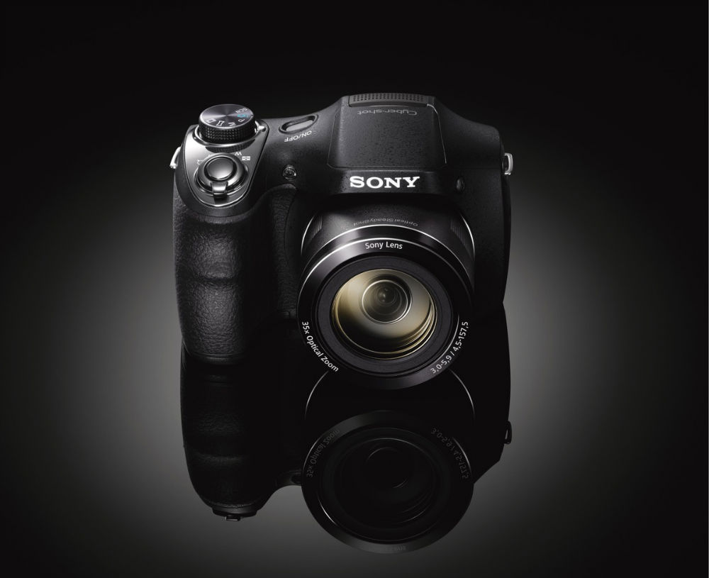 Sony DSCH400B Digital Bridge Camera - 20.1MP, 63x Optical Zoom, Optical SteadyShot, Black