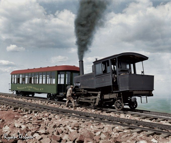 Cog Train Railway. Pike’s Peak, Colorado circa 1900 - Imgur