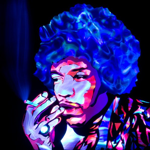 Jason D. Page Light Painting Jimi Hendrix 3