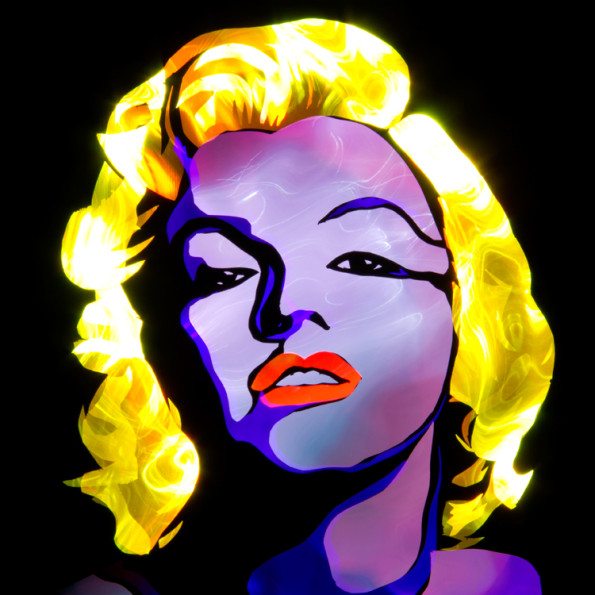 Jason D. Page Light Painting Marilyn Monroe 3