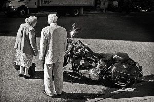 Senior Bike Admirers, New York City, 2008