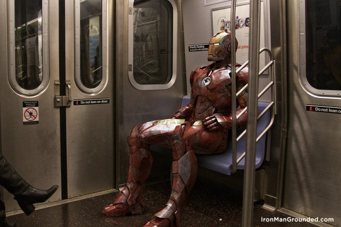 6_Iron_man_grounded_rides_new_york_subway_raffael_dickreuter