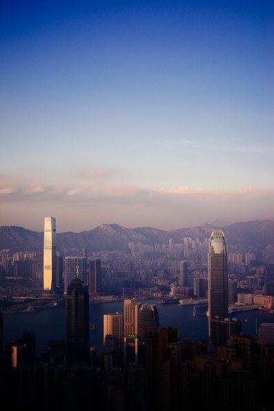 Twin Peaks of Hong Kong; Zeiss 50mm C-Sonnar