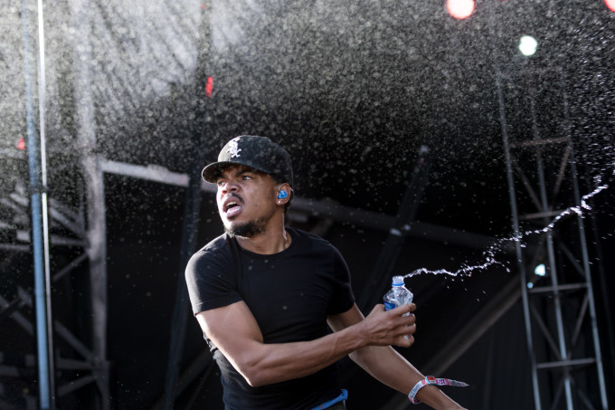 Chance The Rapper playing the Miller Lite stage at Austin City Limits Weekend One on Sunday, October 4, 2015.