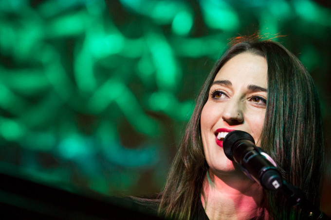 Sara Bareilles playing for a sold out crowd at The Pageant in St. Louis on October 16th, 2013.