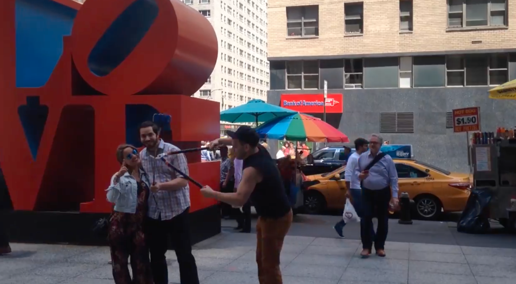 Unmasked Vigilante Patrols NYC Snipping Tourists’ Selfie Sticks