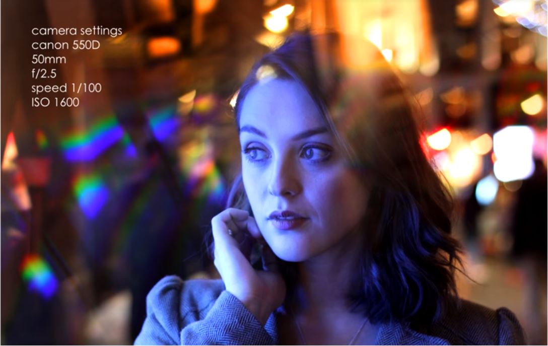 Photography Tip: Get Extra Creative with Your Night Portraits Using a Glass Prism