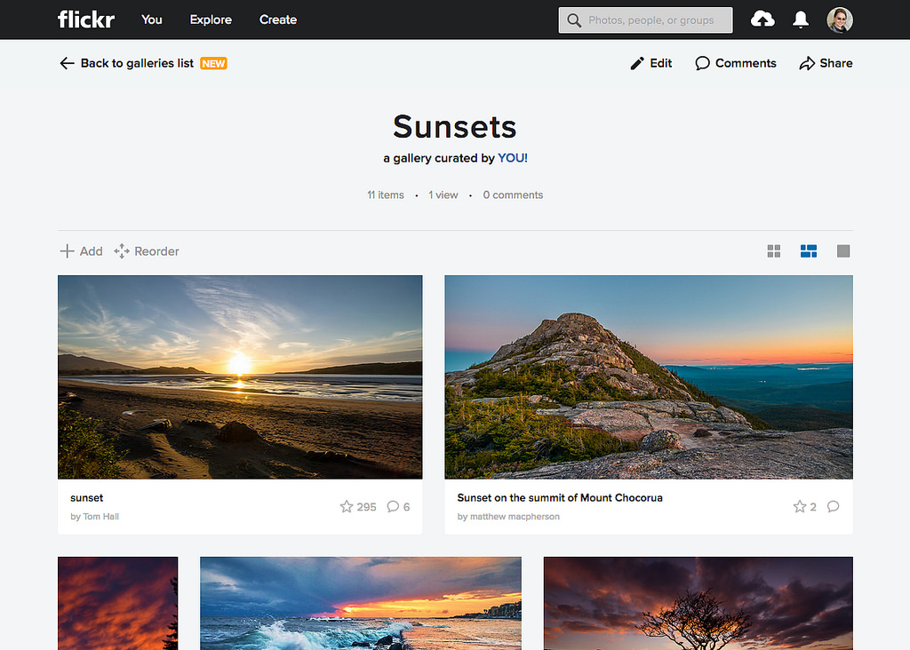 Flickr Rolls Out a Fresh Look to its Galleries