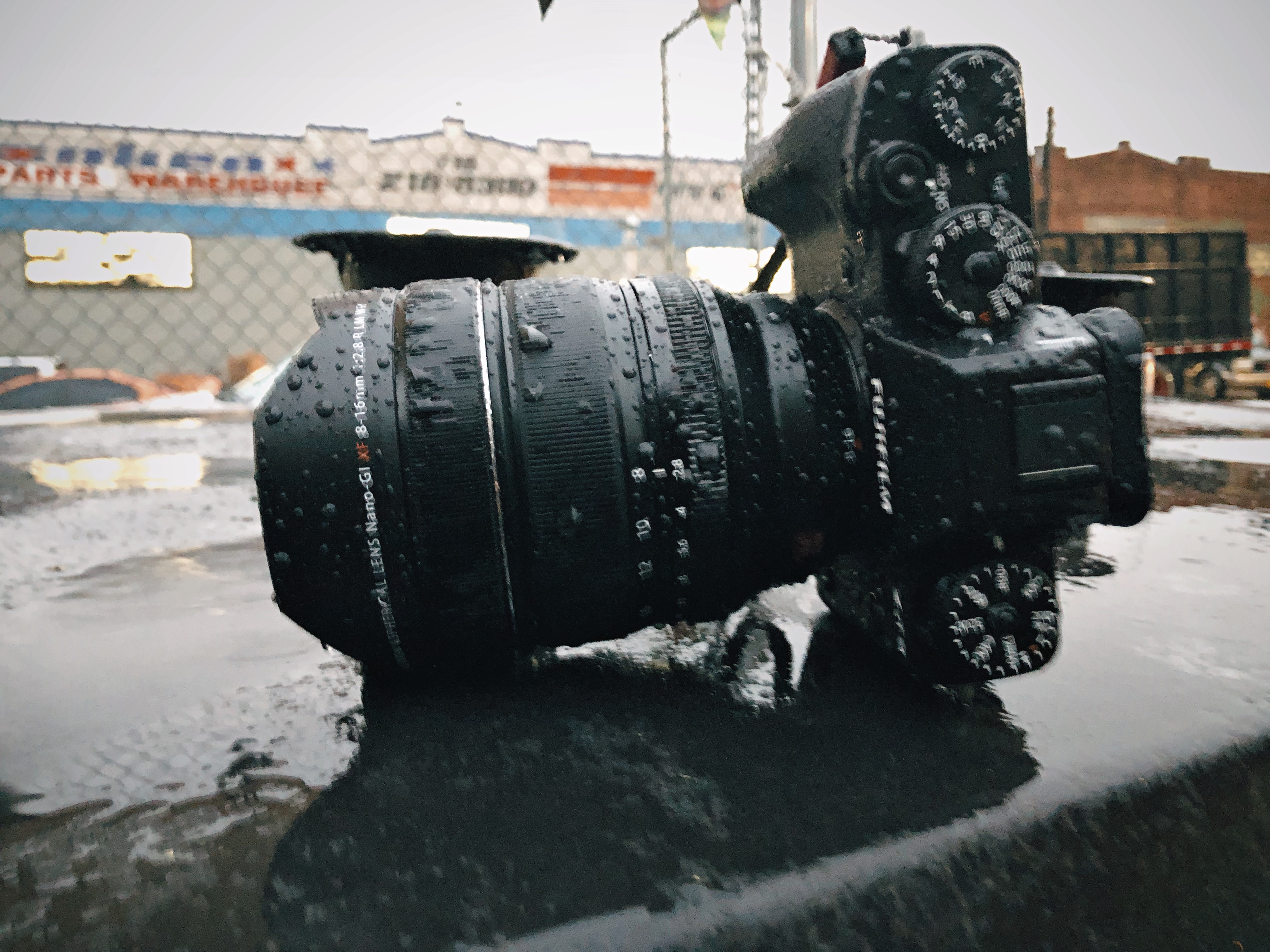 Watch the Fujifilm 8-16mm f2.8 R LM WR Lens Survive a Heavy Rainstorm