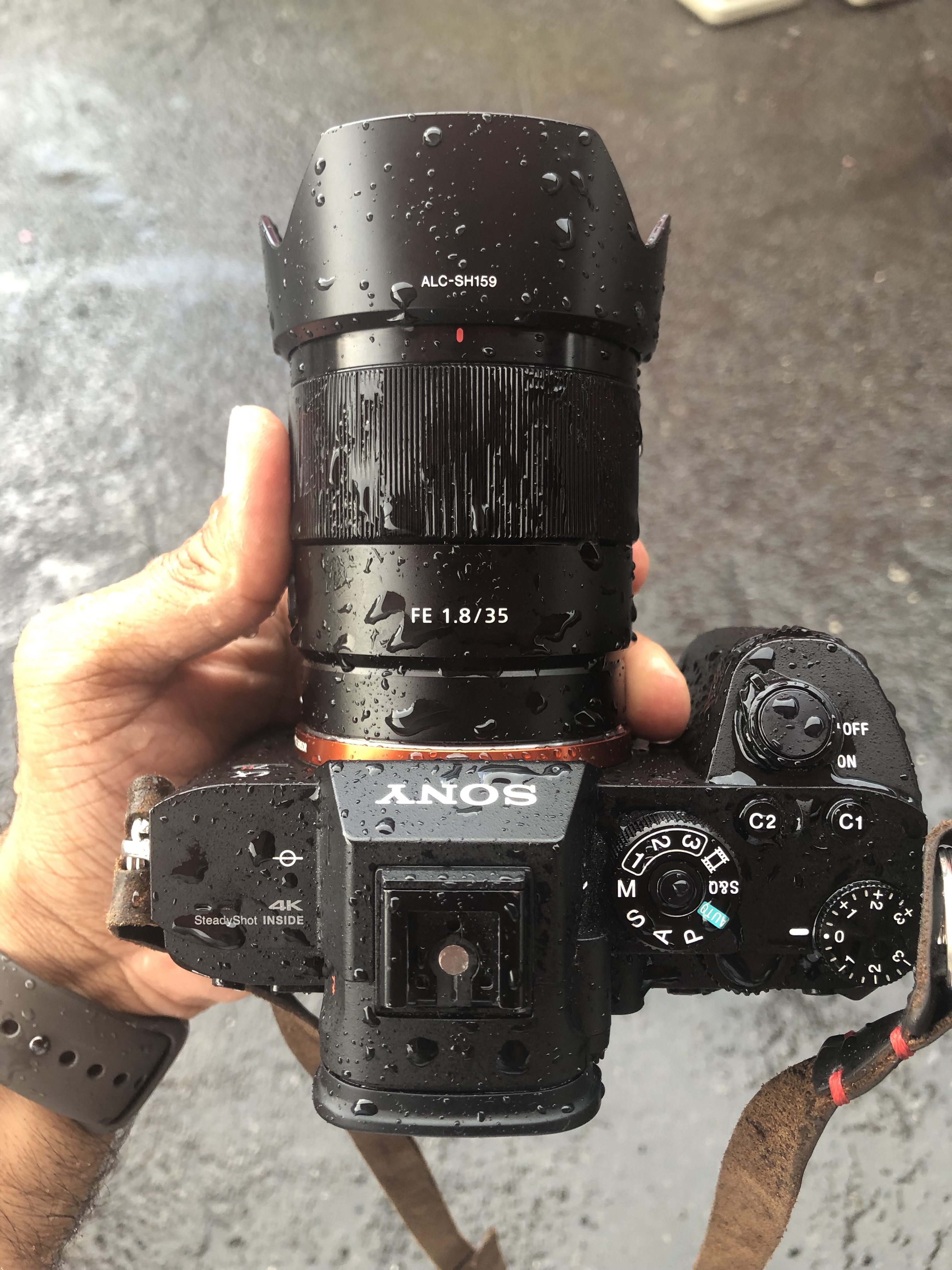 Sony 35mm f1.8 FE review weather sealing test image