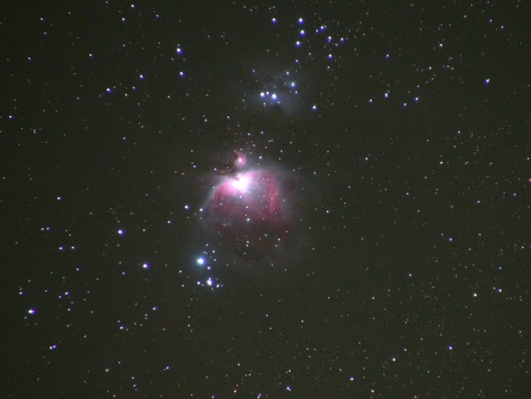 Image 14 Orion Nebula capture by a non astro modified camera in a bortle 8 location