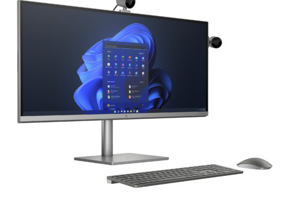 HP 34 inch All-in-One Desktop PC_Front Right_Custom Camera