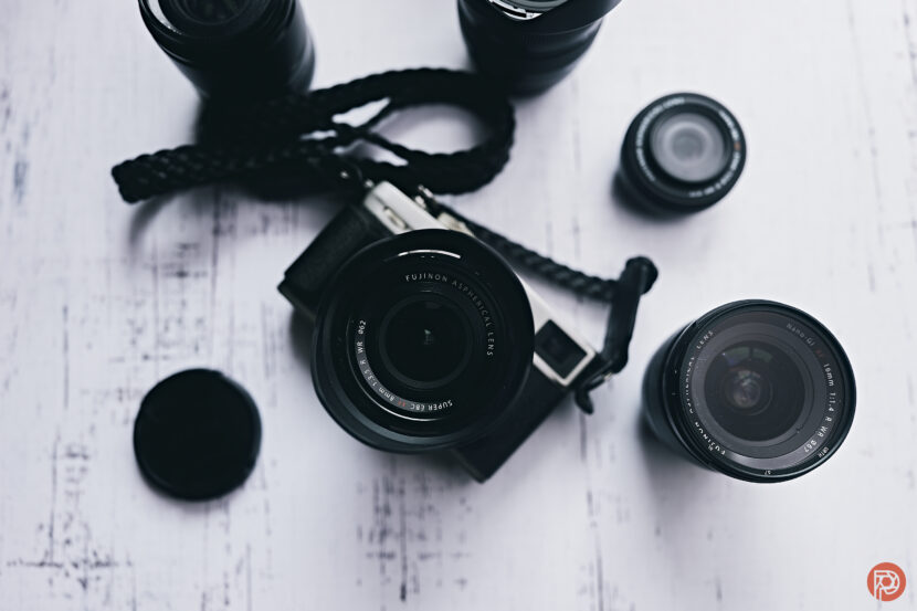 The Fujifilm X Pro 3 with the 8mm f3.5 mounted along with several other lenses. Credit: Chris Gampat