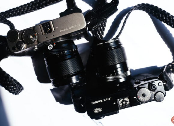 The Fujifilm X Pro 1 and X Pro 3 side by side