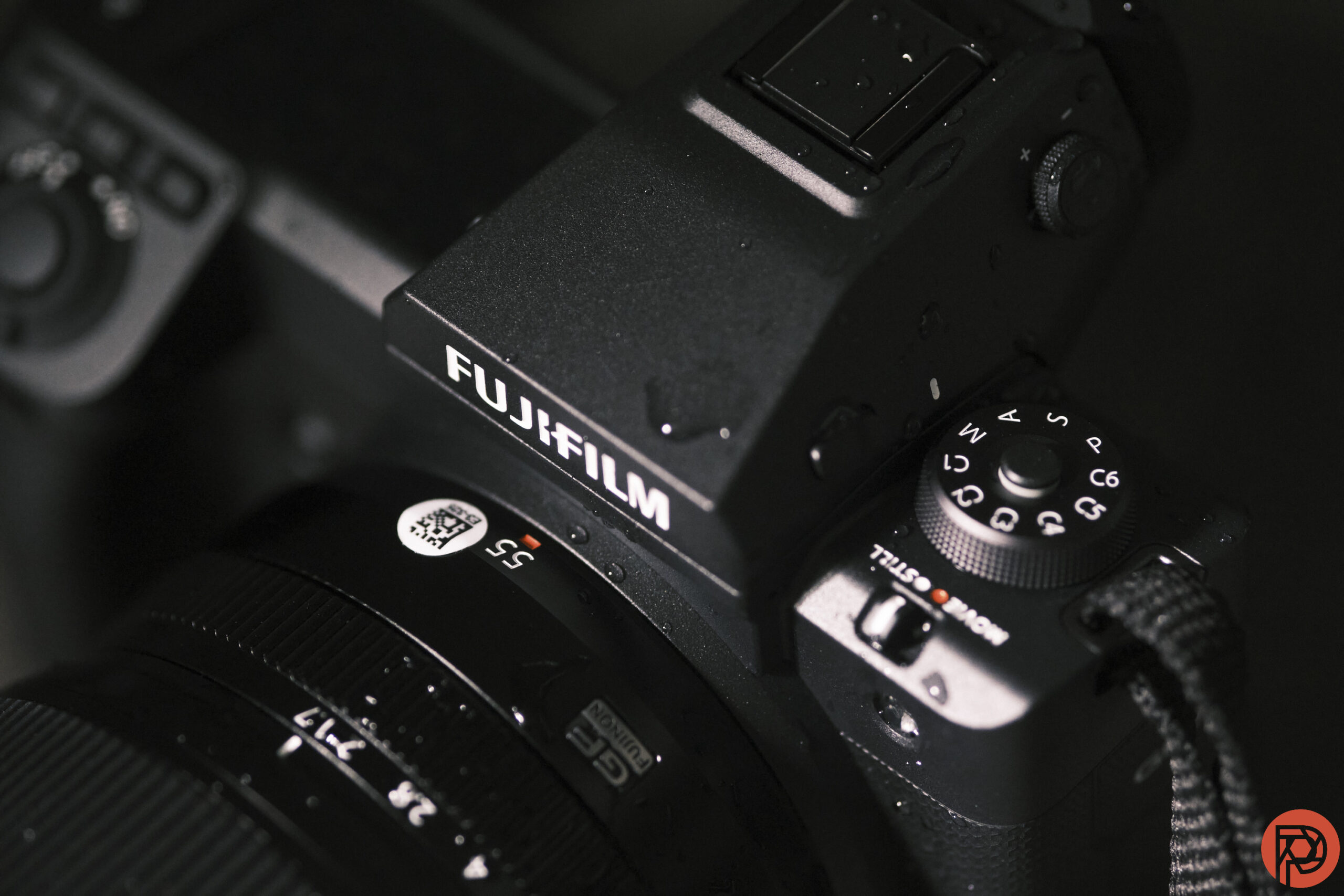 Close up of the Fujifilm GFX100 II's control dial